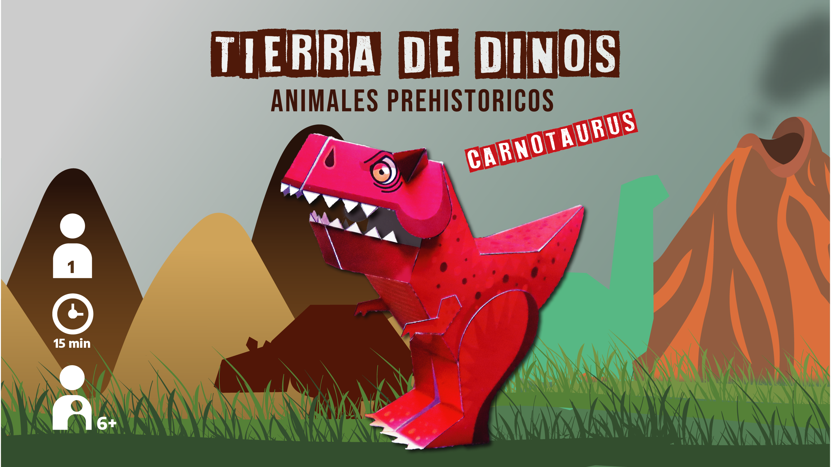Armá un carnotaurus en 3D